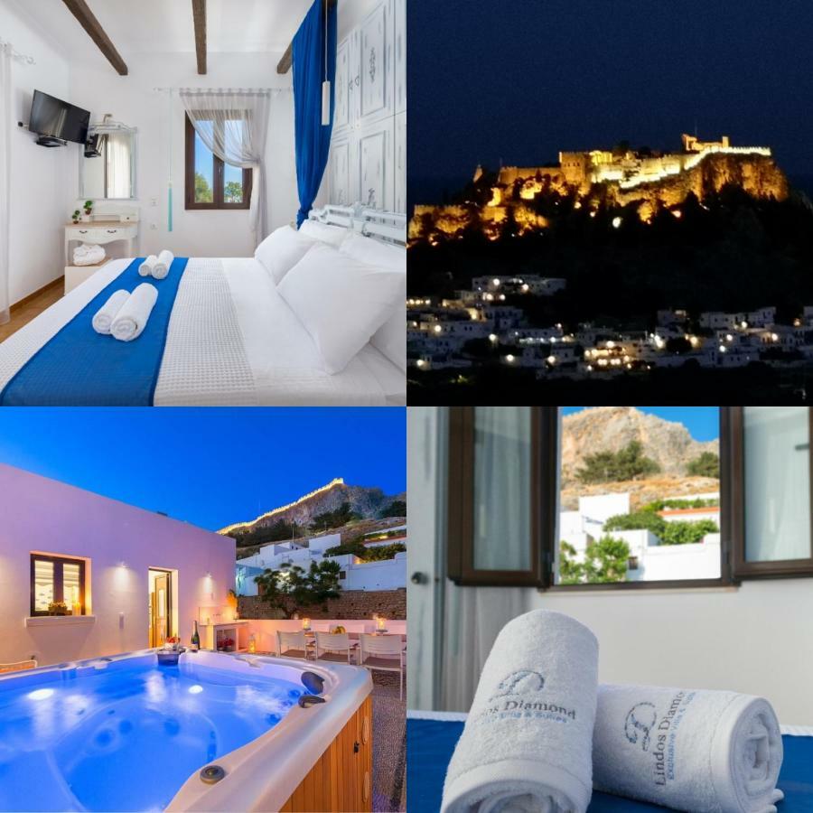 Lindos Diamond Exclusive Villa Exterior foto